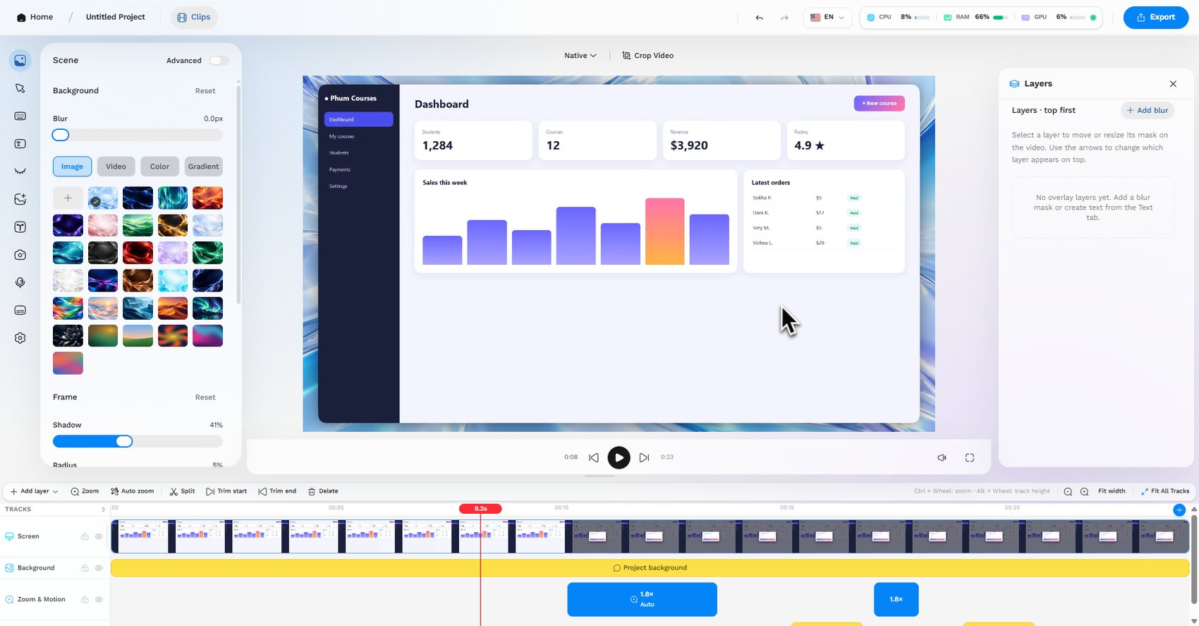 The CPS Recorder editor