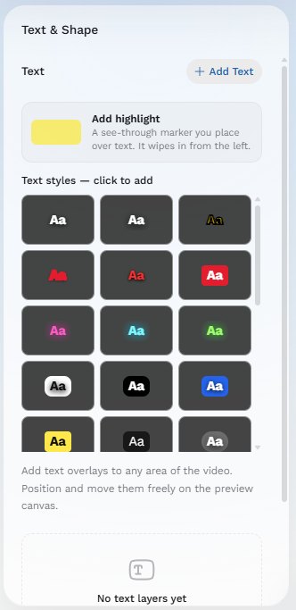 Text and highlight styles